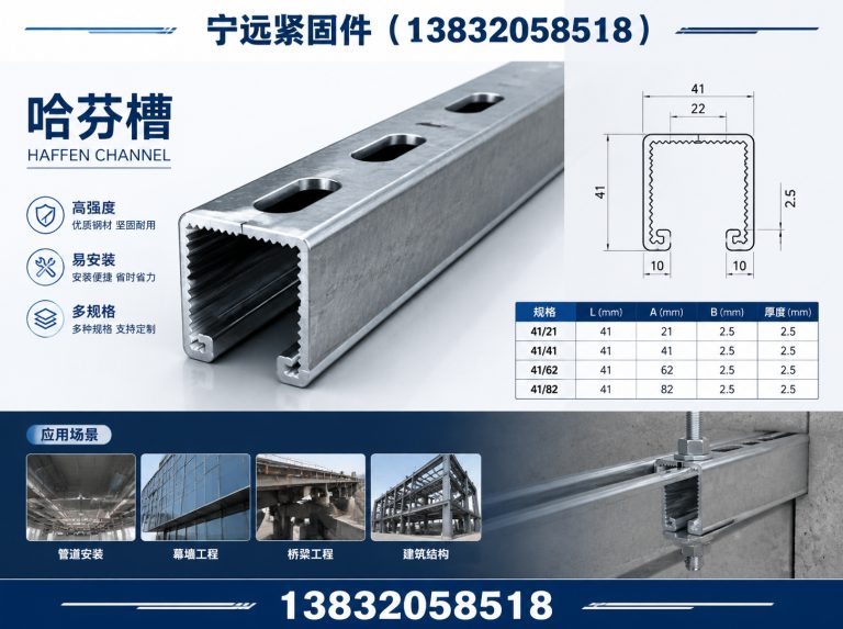 新河县C型钢槽道展示图
